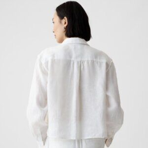 Frank and Oak Linen Blend Button-Down Blouse – Size Small
